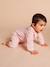 Baby pyjamas with wide neck in organic cotton rosy - vertbaudet enfant 