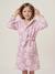 Customisable MARGUERITE bathrobe for children, with recycled cotton mauve - vertbaudet enfant 