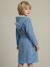 Shark Bathrobe with Recycled Cotton, for Children blue - vertbaudet enfant 