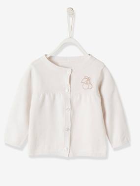 Cardigan with Cherry Patch for Baby Girls  - vertbaudet enfant