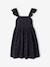 Girl's Embroidered Dress slate grey - vertbaudet enfant 