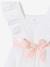 Ruffled Occasion Wear Dress in Cotton Gauze & Tulle, for Girls ecru+pale pink+sage green+white - vertbaudet enfant 