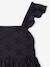 Girl's Embroidered Dress slate grey - vertbaudet enfant 
