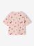 T-shirt manches courtes tropical à nœud marine+rose pâle - vertbaudet enfant 