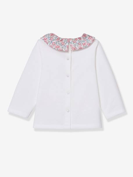 Floral long-sleeved T-shirt baby girl´s light pink - vertbaudet enfant 
