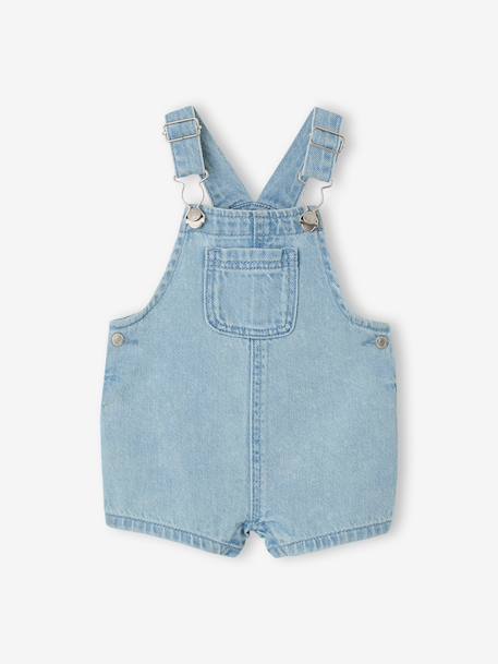 Denim short dungarees for baby boys double stone - vertbaudet enfant 
