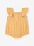 Baby girl sleepsuit in organic cotton aqua green+mustard - vertbaudet enfant 