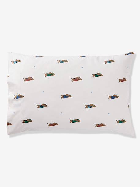 Parure housse de couette et taie d'oreiller rayé bleu - vertbaudet enfant 