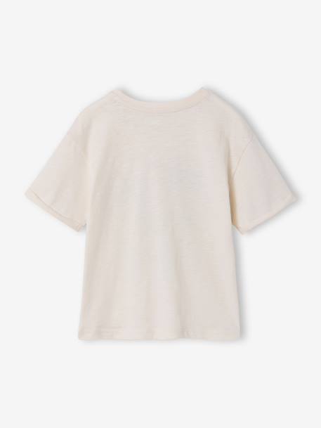 Boy's short-sleeved t-shirt ecru - vertbaudet enfant 