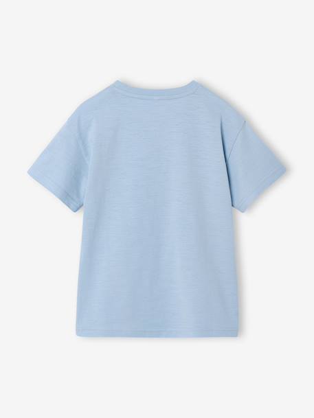 T-shirt manches courtes garçon anthracite+bleu ciel+jaune - vertbaudet enfant 