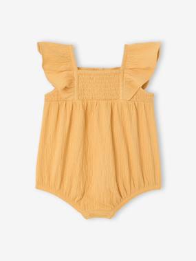 Baby-Dungarees & All-in-ones-Baby girl sleepsuit in organic cotton