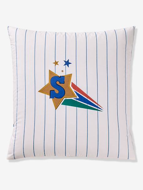 Duvet cover and pillowcase bedding set striped blue - vertbaudet enfant 
