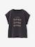 T-shirt manches courtes anthracite+rose - vertbaudet enfant 