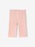 Girl's wide-leg jersey trousers mustard+striped pink - vertbaudet enfant 