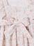 Cotton Gauze Occasion Wear Dress with Broderie Anglaise Sleeves, for Girls pale pink+sage green - vertbaudet enfant 