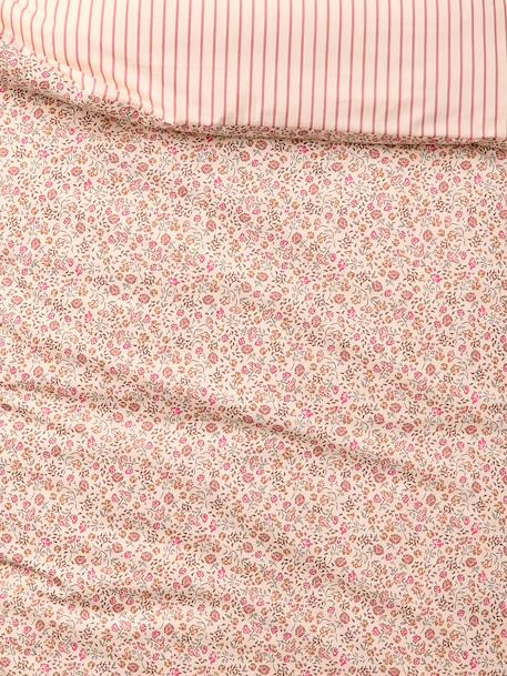 Duvet cover and pillowcase bedding set coral - vertbaudet enfant 