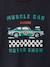 Boy's short-sleeved t-shirt anthracite+sky blue+yellow - vertbaudet enfant 