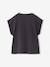 T-shirt manches courtes anthracite+rose - vertbaudet enfant 