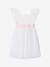 Ruffled Occasion Wear Dress in Cotton Gauze & Tulle, for Girls ecru+pale pink+sage green+white - vertbaudet enfant 