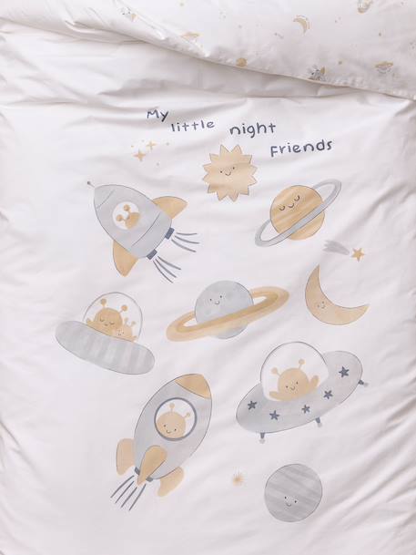 Duvet cover and pillowcase bedding set ecru - vertbaudet enfant 
