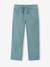 Turn-up trouser for boys emerald green - vertbaudet enfant 