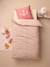 Parure housse de couette et taie d'oreiller corail - vertbaudet enfant 