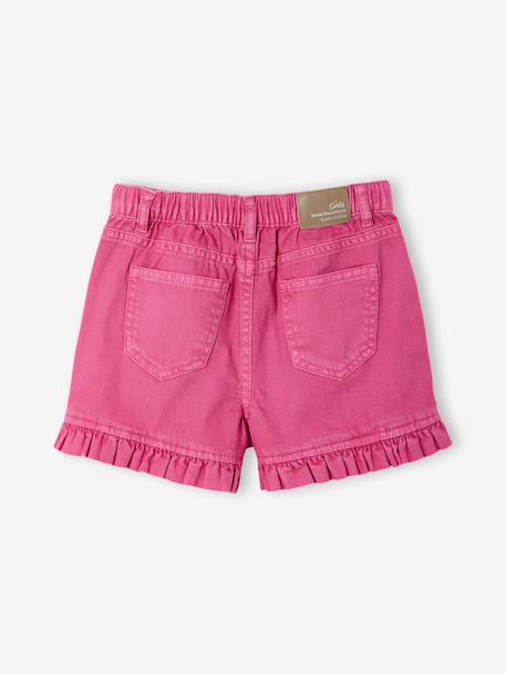 Twill frill short for girls peony pink - vertbaudet enfant 
