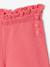 Fancy Knit T-Shirt & Shorts Set for Girls ecru+rose - vertbaudet enfant 