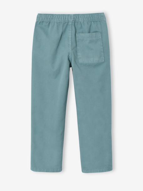 Pantalon garçon retroussable vert émeraude - vertbaudet enfant 