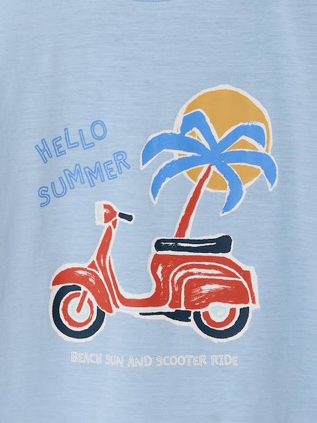 T-shirt manches courtes garçon anthracite+bleu ciel+jaune - vertbaudet enfant 