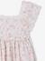 Cotton Gauze Occasion Wear Dress with Broderie Anglaise Sleeves, for Girls pale pink+sage green - vertbaudet enfant 