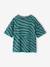 Boys' short-sleeved zebra t-shirt petrol blue - vertbaudet enfant 
