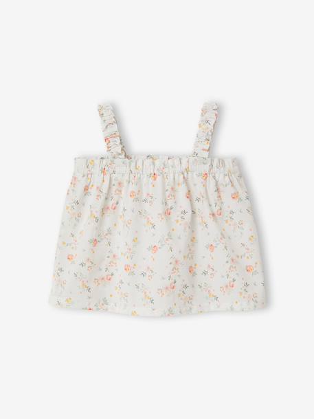 Set of top and knickers for baby girls ecru - vertbaudet enfant 