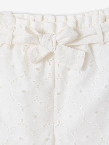 Set of 2 shorts for girls Ella Happy Time white - vertbaudet enfant 