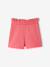 Fancy Knit T-Shirt & Shorts Set for Girls ecru+rose - vertbaudet enfant 