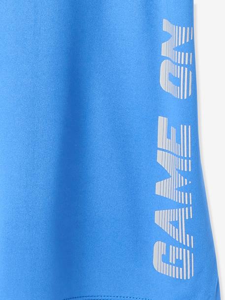 T-shirt de sport garçon matière technique effet colorblock bleu drapeau - vertbaudet enfant 