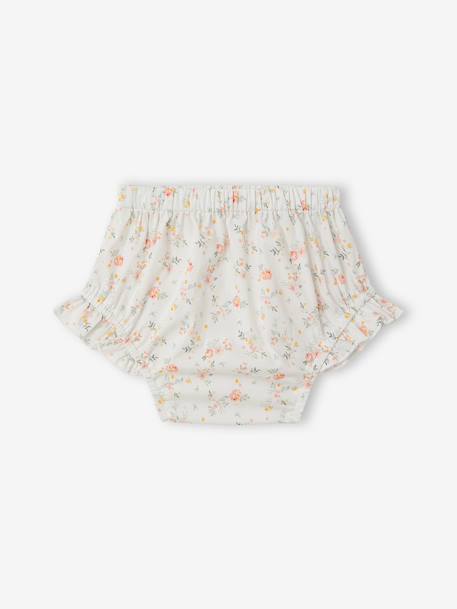 Set of top and knickers for baby girls ecru - vertbaudet enfant 