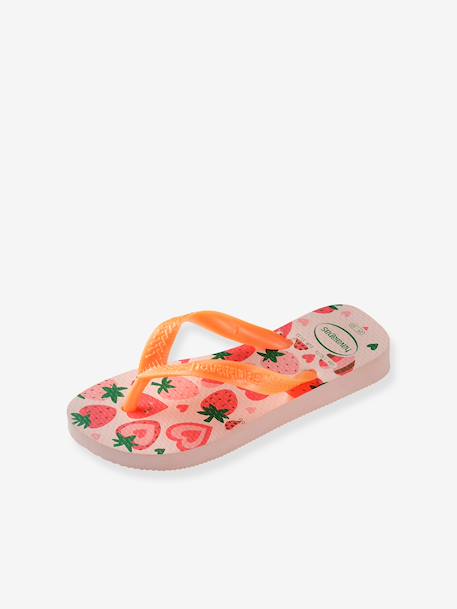 Tongs imprimés orange+rose - vertbaudet enfant 