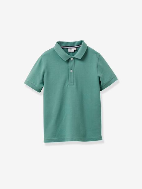 Polo manche courte vert sauge - vertbaudet enfant 