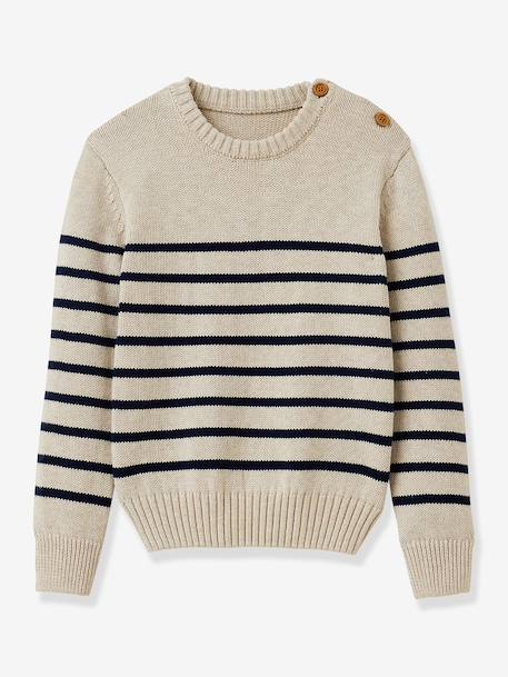 Pull rayé garçon rayé bleu - vertbaudet enfant 