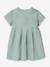 Short cotton gauze dress sage green - vertbaudet enfant 
