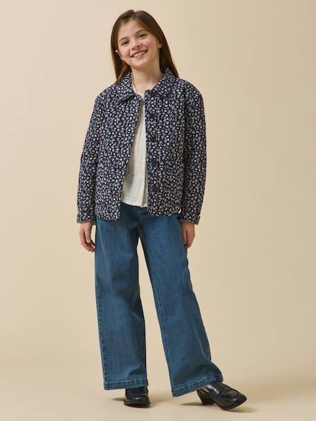 Flowered jacket blue - vertbaudet enfant 