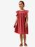 Embroidered long dress pomegranate - vertbaudet enfant 