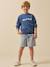 Sweatshirt with slogan in organic cotton denim blue - vertbaudet enfant 