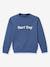 Sweatshirt with slogan in organic cotton denim blue - vertbaudet enfant 