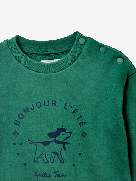 Soft baby sweatshirt mint green - vertbaudet enfant 