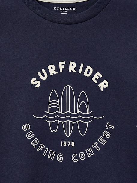 Short-sleeved T-shirt for kids navy blue - vertbaudet enfant 