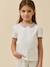 Tee shirt col habillé coton bio rose clair - vertbaudet enfant 