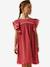 Embroidered long dress pomegranate - vertbaudet enfant 
