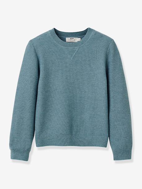 Soft boy's sweatshirt jumper slate blue - vertbaudet enfant 